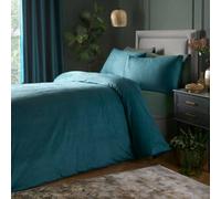 Laurence Llewelyn-Bowen Montrose Luxury Teal Velvet Duvet Cover Set