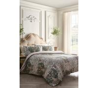 Laurence Llewelyn-Bowen 'Tuscan Garden' 100% Cotton Sateen Duvet Cover Set in Green | Size: Super King