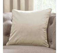 Laurence Llewelyn-Bowen - Ivory Velvet Cushion - 43 x 43cm - Luxury Velvet Cushion in Ivory White - Filling/Padding Included - Ivory White Cushion - Montrose Collection