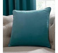 Laurence Llewelyn-Bowen - Teal Velvet Cushion - 43 x 43cm - Luxury Velvet Cushion in Teal - Filling/Padding Included - Teal Blue Cushion - Montrose Collection