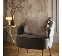 Laurence Llewelyn-Bowen Venus Desire Cushion 40 x 60cm Mink - Soft Velvet Decorative Design with Piped Edge, Filled Pad Included