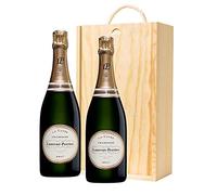 Laurent Perrier Brut Champagne Chardonnay in Wooden Box NV 75 cl (Case of 2)