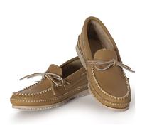 Laurentian Chief Moccasin Slippers for Men with Single Lacing, 8 Hole Collar and Padded Indian Rubber Sole, Canada Quality, Comfortable Stylish Indoor and Outdoor Moccasins for Men, Cork Men Indoor -