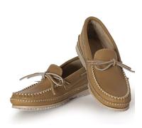 Laurentian Chief Moccasin Slippers for Men with Single Lacing, 8 Hole Collar and Padded Indian Rubber Sole, Canada Quality, Comfortable Stylish Indoor and Outdoor Moccasins for Men, Cork Men Indoor -