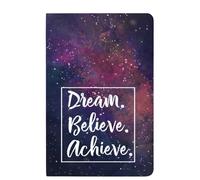 LAURET BLANC A5 Dot Grid Notebook Journal- 160 Pages, 90 GSM Natural Shade, Paperback (Dream Believe Achieve)