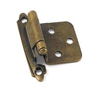 Laurey 28705 No Offset Hinge-Antique Brass Semi Concealed Cabinet