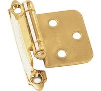 Laurey 28737 No Offset Hinge-Polished Brass Semi Concealed Cabinet, 1 Count (Pack of 1)