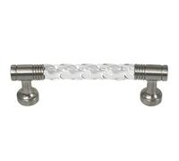 Laurey 82959 3-Inch Acrystal Pull with Satin Pewter Legs, Acrylic