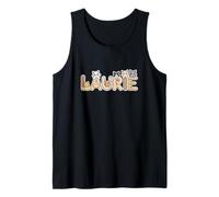 Laurie Cat Trees - Personalized Cute Name Word Art Tank Top