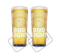 Laurie's Pub and Bar Accessories | Bud Light Pint Glass Set of 2