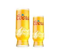 Laurie's Pub and Bar Accessories | Coors Beer Glasses, 1 Pint and 1 Half Pint