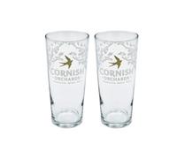 Laurie's Pub and Bar Accessories Cornish Orchards Cider Pint Glasses, Set of 2