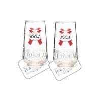 Laurie's Pub and Bar Accessories | Kronenbourg 1664 Half Pint Glasses | Set of 2
