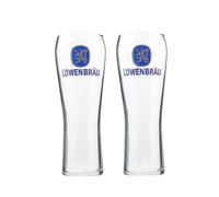 Laurie's Pub and Bar Accessories Lowenbrau Beer Pint Glasses, Set of 2, 568 ml