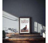 Laurie's Pub and Bar Accessories | The Famous Grouse Blended Scotch Whisky Small Pub Mirror