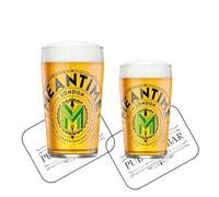 Laurie's Pub and Bar | Meantime Brewery Pint and Half Pint Beer Glasses