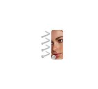 LAURITAMI 20G Titanium Nose Stud Silver, 1.5mm 2mm 2.5mm 3mm Diamond Nose Studs L Shaped Titanium Nose Piercing Jewellery for Women Men,4 Pieces