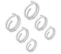 LAURITAMI 6pcs Double Hoop Nose Ring for Single Piercing Spiral 20G Thin Snug Earring Hoops 8/10/12mm Piercing Jewelry