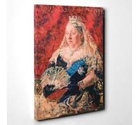 Laurits Tuxen Queen Victoria Canvas Print | Gallery Wrapped 30mm Frame Wall Art | 30x20 inches | Ready to Hang | Modern People Picture | Living Room Bedroom Lounge Office