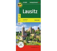 Lausitz, adventure guide 1:170,000, freytag & berndt, EF 0029: Freizeitkarte mit touristischen Infos auf Rückseite, wetterfest und reißfest.
