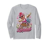 Lausmadl Chicken in Dirndl - Bavarian Humour Long Sleeve T-Shirt