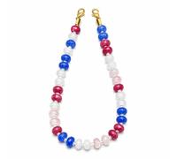Lautaspin Beaded Phone Charm Wrist Strap, Cellphone Lanyard with Tether Tab, Cute Natural Stone Handmade Cellphone Chain for Women Girls, Standard, Stone, No Gemstone