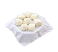 Lautechco 4Pcs Reusable Natural Pure Cotton Bamboo Steamer Baking Cloth Steamers Gauze Pad Steamer Mat Liners for Rice Dim Sum 32cm32cm/12.5 inch12.5 inch(White)