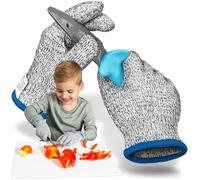LauterSchutz® FOR CHILDREN: Premium cut resistant gloves made out of HPPE - LEVEL 5 CUT PROTECTION - comfortable and good fit [German manufacturer] (Size M: 4-6 years old)