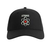 Lauthings Distressed Atom Science Atomic Physics Baseball Cap Embroidered Men's Hat Unisex Sport Black