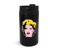 Lauthings Graffiti Street Art Portrait Banksy Travel Mug, Travel Tumbler, Insulated Coffee Cup, Portable Mug