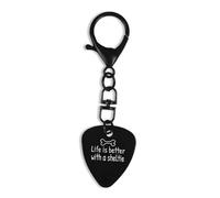 Lauthings Life Is Better With A Sheltie Shetland Sheepdog Dog, Keychain, Pick, Snap Hook Keyring Pin, Clasps, Clip