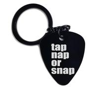 Lauthings Tap Nap Or Snap Brazilian Jiu Jitsu Keyring Engraved Pick Keychain Art Metal Keyholder Pin