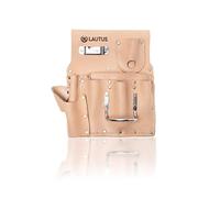 LAUTUS Oil Tanned Drywall Leather Tool Pouch Bag|Carpenter, Construction, Framers, Drywallers | 7 Pockets, 1 Hammer Holders | 100% Leather