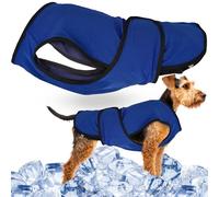 Lautus Pets Medium Dog Cooling Vest - Easy On/Off Cooling Coat with Double Velcro & Zip Neck, Lightweight & Portable Cooling Jacket for Dogs, Perfect for Dog Owners, Walkers, Sitters & Pet Carers