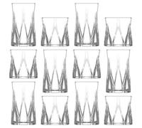 Lav 12Pc Zoey Glass Tumbler Set - 300Ml/380Ml, Clear
