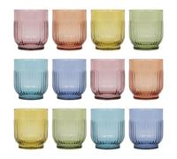 LAV Tokyo Whisky Glasses - 330ml - Full Colour - Pack of 6 | Size: 6 Pack LAV Multicolor 6 Pack