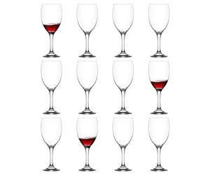 LAV 12x 590ml Empire Red Wine Glasses - Large Dishwasher Safe Glass Wedding Christmas Birthday Party Drinking Glassware Goblet Gift Set