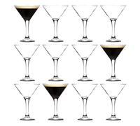 LAV 12x Clear 175ml Misket Martini Glasses - Espresso Margarita Champagne Cocktail Gin Wine Drinking Party Coupe Glass Set