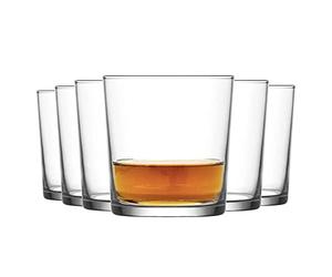 LAV 12x Clear 345ml Bodega Whisky Glasses - Glass Water Wine Whiskey Gin Juice Cocktail Drinking Glassware Cup Set