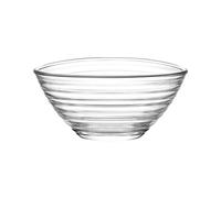 LAV 1x Clear 7cm Derin Glass Serving Bowl - Small Kitchen Pasta Salad Fruit Party Platter Food Dip Snack Dishes Set