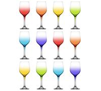 LAV 395ml Fame Wine Glasses - Full Colour - Pack of 12 | Size: 12 Pack LAV Multicolor 12 Pack