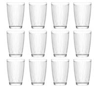 LAV 415ml Hestia Highball Glasses - Clear - 12x Tall Dishwasher Safe Glass Water Gin Juice Mixed Drink Cocktail Drinking Hi Ball Tumblers Glassware Set