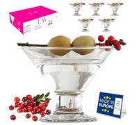 LAV Crema Ice Cream Bowls - 11Cm - Clear - Pack Of 6, Clear
