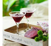 LAV 6x Clear 175ml Misket Martini Glasses - Dishwasher Safe Classic Party Bar Champagne Espresso Cocktail Glass Gift Set