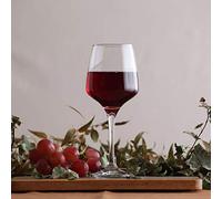 LAV 6x Clear 295ml Lal White Wine Glasses - Small Glass Red Rose Long Stem Cocktail Party Drinking Goblet Gift Set