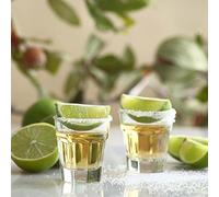LAV 6x Clear 45ml Aras Shot Glasses - Small Vodka Tequila Jelly Cocktail Mini Dessert Party Drinking Glass Cups Set