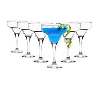 LAV 6x Misket Margarita Glasses - 300ml Cocktail Coupe Glass Set in Clear LAV Clear