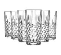 LAV 6x Odin Highball Glasses - 356ml Drinking Glassware Tumblers Set in Clear LAV Clear