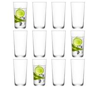 LAV Assos Highball Glasses - 490Ml - Pack Of 12, Clear