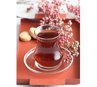 LAV Eda Tea Glasses Cay Bardak Set of 12 for 6 People